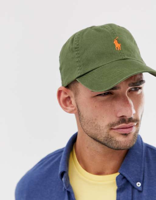 Polo Ralph Lauren player logo baseball cap in green | ASOS