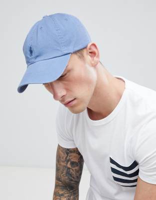 blue baseball cap