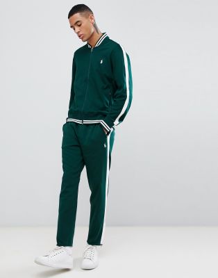 dark green polo jacket
