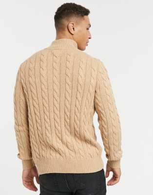beige ralph lauren quarter zip