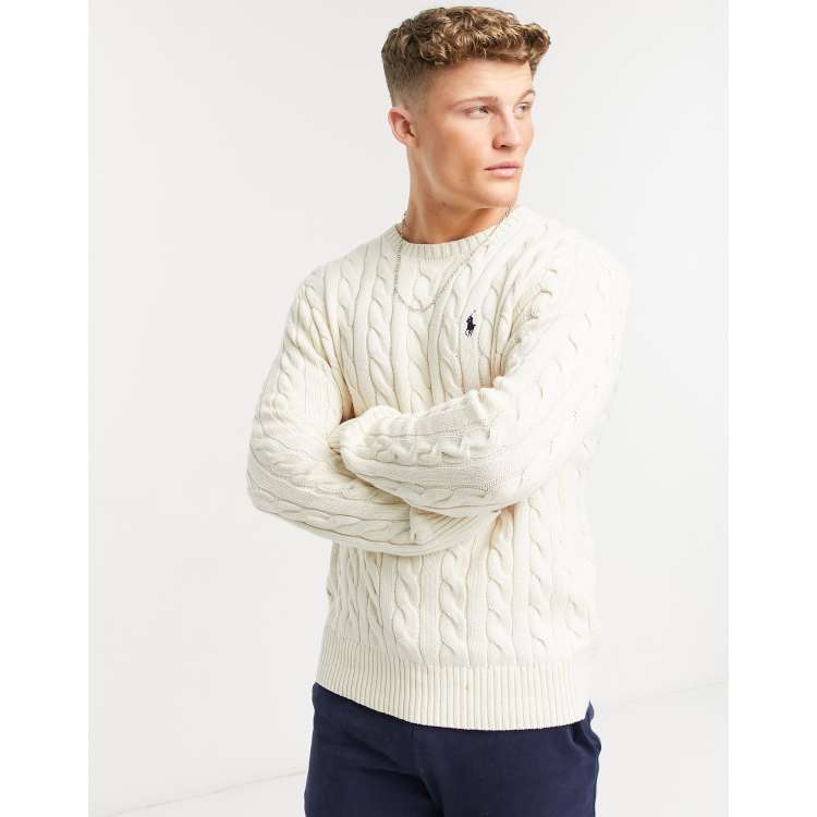 Ralph lauren hot sale white jumper mens