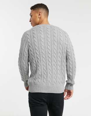 cotton cable knit cardigan