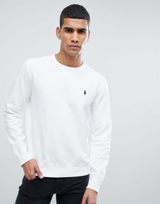 white polo crewneck sweatshirt