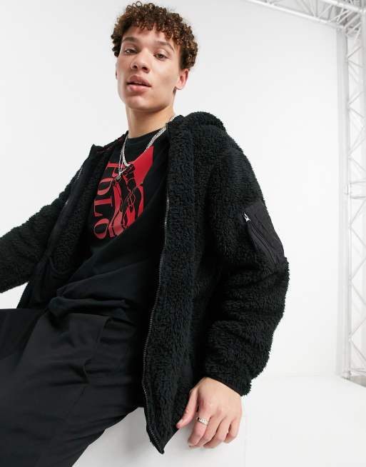 ralph lauren sherpa hoodie
