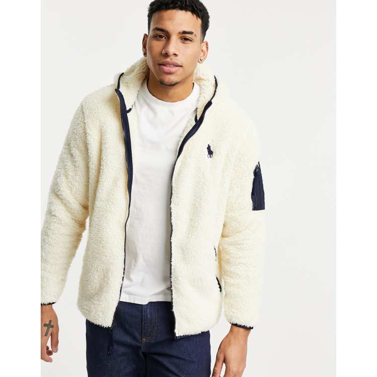 Ralph lauren fleece lined on sale hoodie