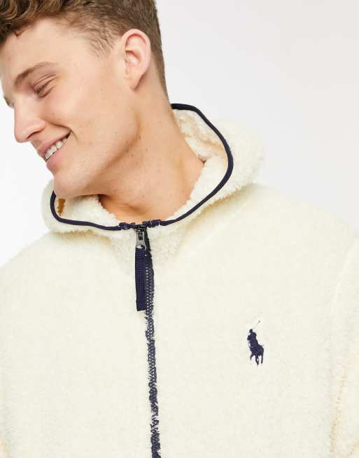 Polo ralph clearance lauren sherpa hoodie