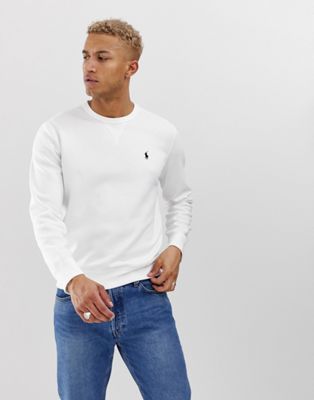 white polo sweatshirt
