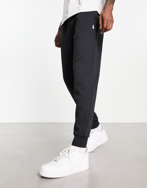 Polo Ralph Lauren player logo double tech joggers in black