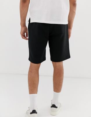 black polo sweat shorts