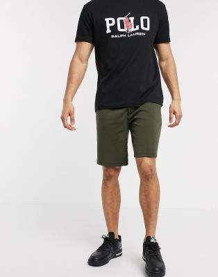 olive sweat shorts