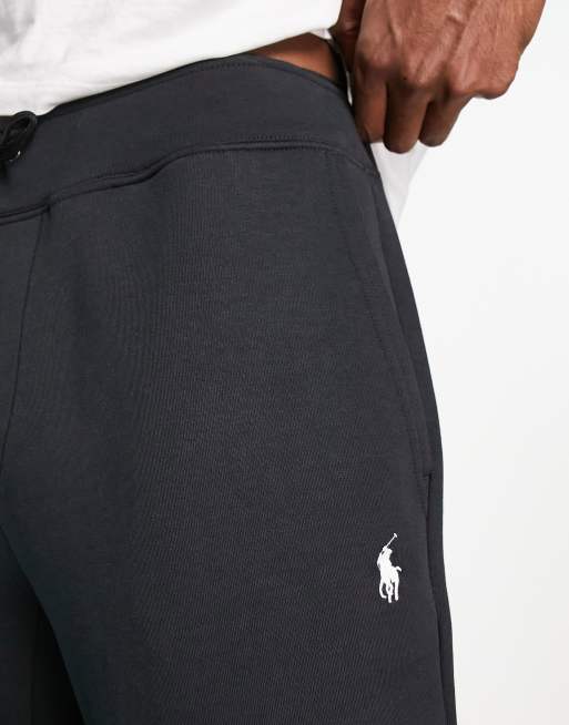 Polo Ralph Lauren player logo double tech track pants in black | ASOS