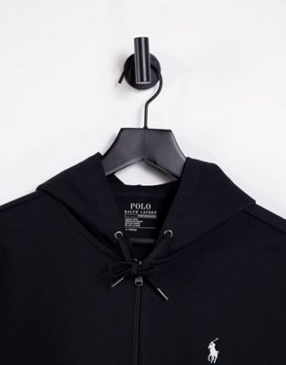 black polo hoodie