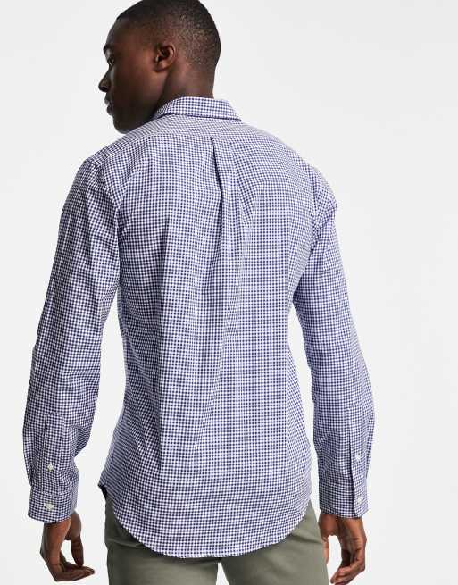 Polo ralph lauren slim fit gingham poplin shirt best sale