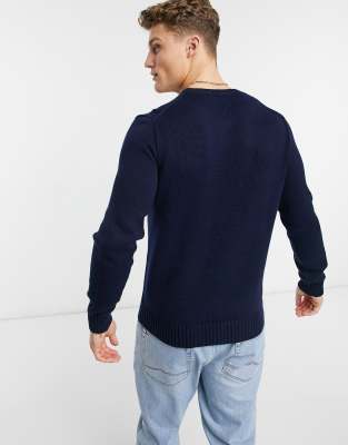 sweater polos navy