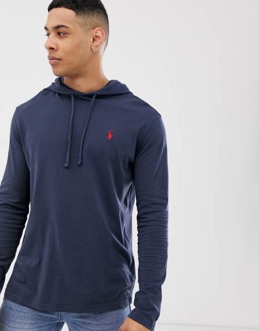 Ralph lauren hooded discount long sleeve t shirt