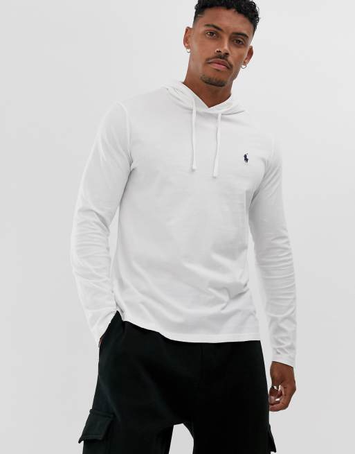 Ralph lauren long hot sale sleeve hooded t shirt