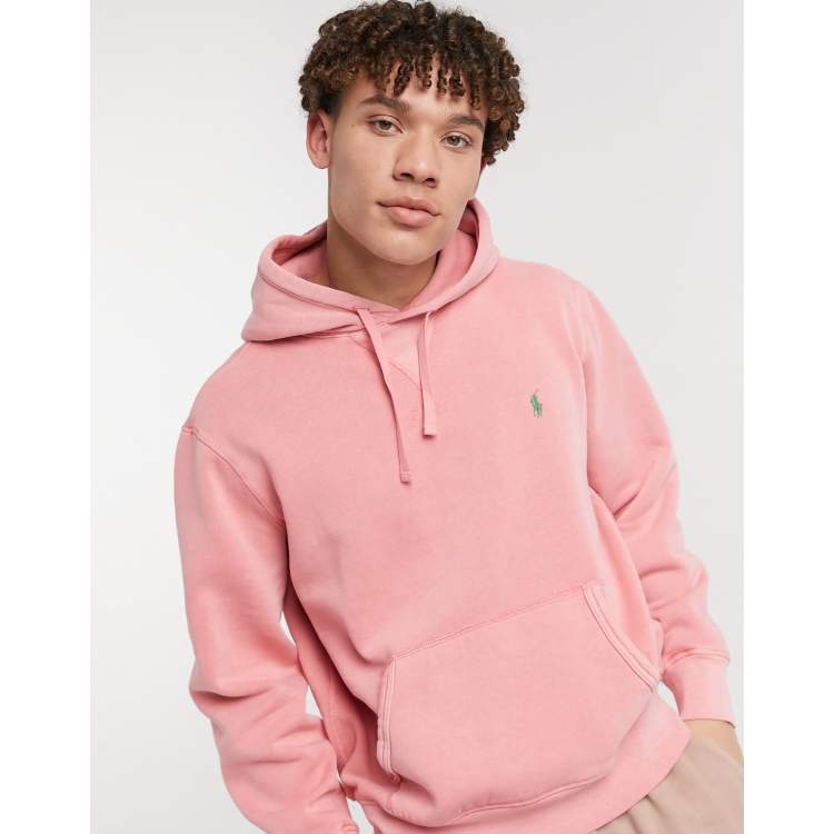 Pink ralph best sale lauren hoodie mens