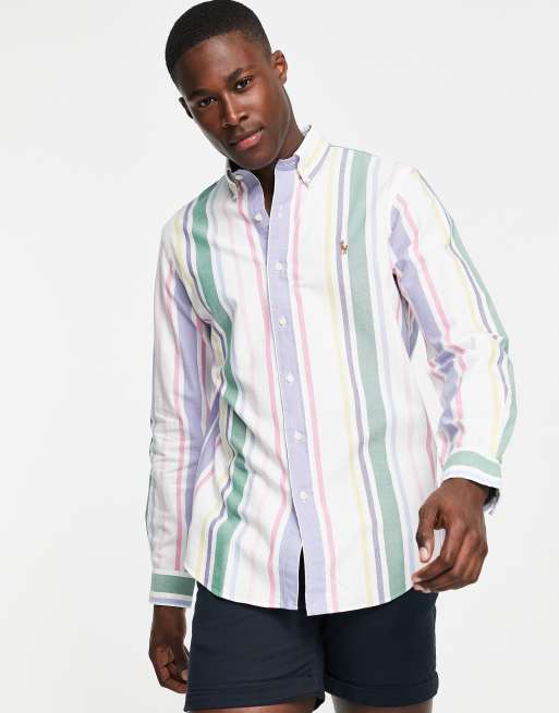 Polo ralph lauren store multi stripe oxford shirt