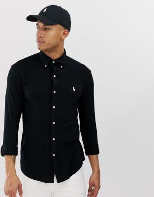 black shirt polo ralph lauren