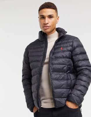 polo black puffer jacket