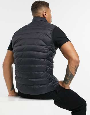 black polo puffer vest
