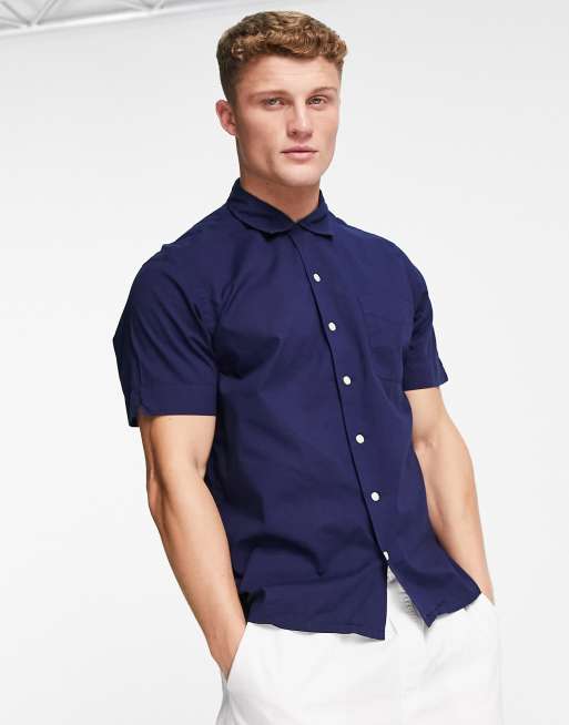 Navy short sleeve ralph lauren outlet shirt