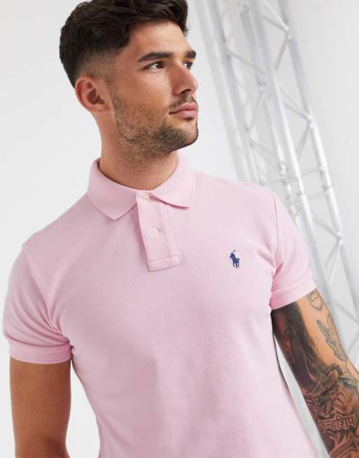 Light pink outlet mens polo shirt