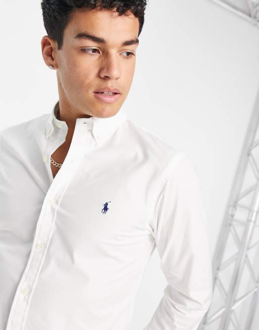 The Wimbledon Online Shop ︳ Polo Ralph Lauren Men's Custom Slim Fit Polo  Shirt - White