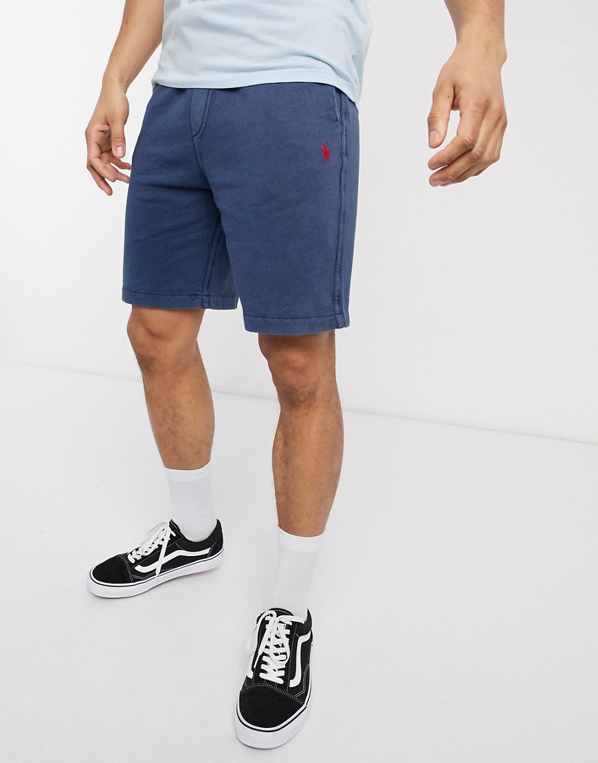 Polo Ralph Lauren player logo spa terry lightweight sweat shorts in cruise navy