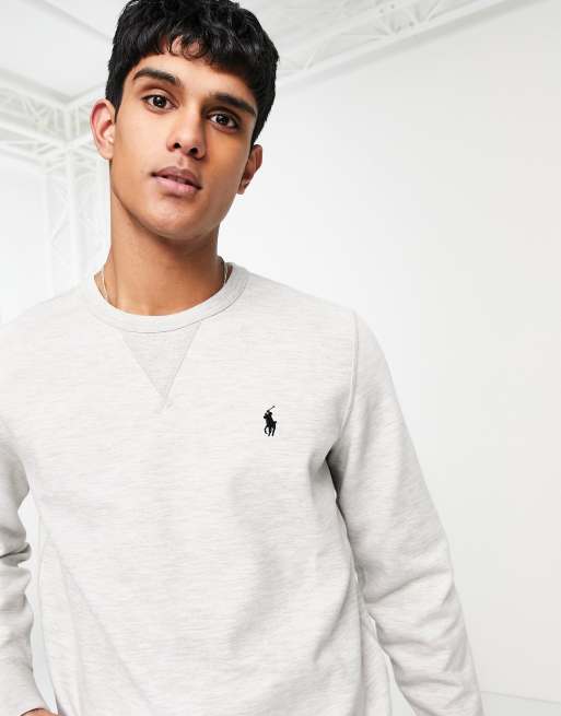 Polo Ralph Lauren player logo sweatshirt in gray heather ASOS