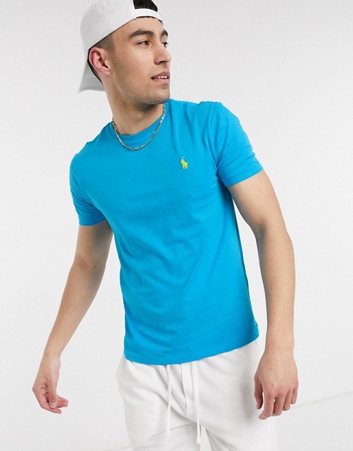Polo Ralph Lauren player logo t-shirt in bright blue
