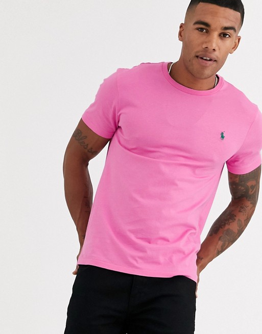 Polo Ralph Lauren player logo t-shirt in bright pink