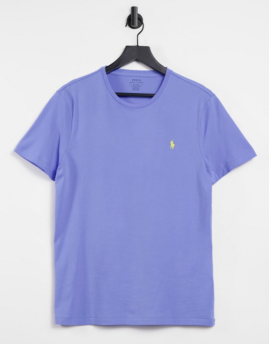 Polo Ralph Lauren Player Logo T-shirt In Cabana Blue-blues