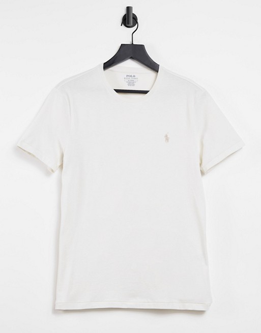 Polo Ralph Lauren player logo t-shirt in cream