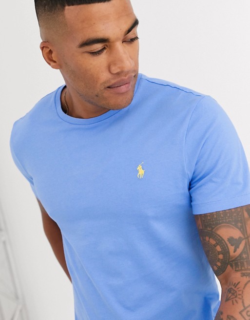 Polo Ralph Lauren player logo t-shirt in light blue