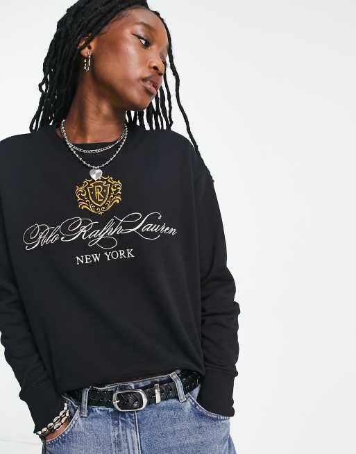 Polo best sale sweatshirt black