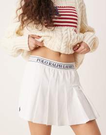 Polo Ralph Lauren flag cable knit jumper in cream