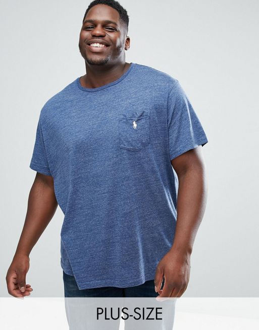 Polo Ralph Lauren PLUS Pocket T-Shirt with Logo in Blue | ASOS
