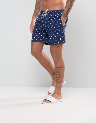 polka dot swim shorts