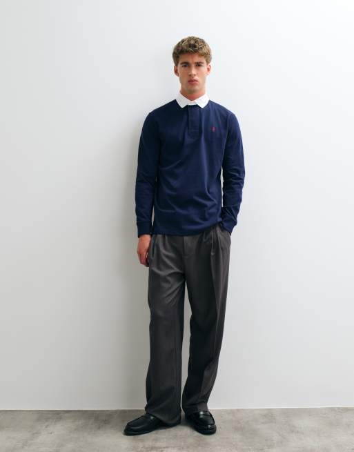 Polo Ralph Lauren polo à manches longues bleu marine, 2 de 5
