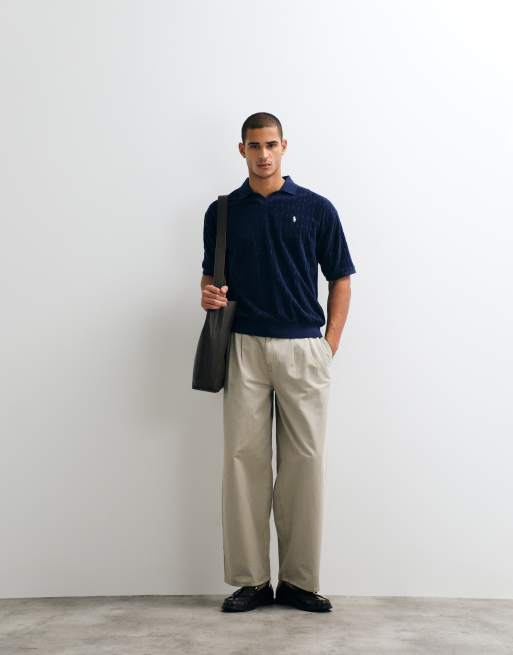 Polo Ralph Lauren - Polo a maniche corte comoda in maglia blu navy, 2 di 5