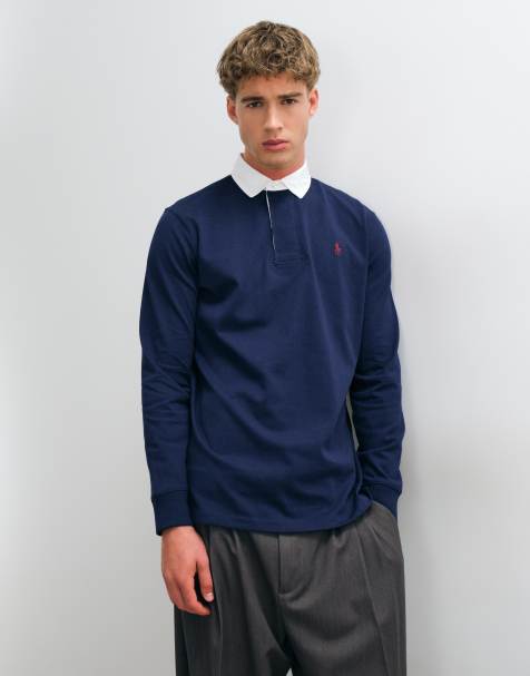 Polo Ralph Lauren polo a maniche lunghe navy - view 1