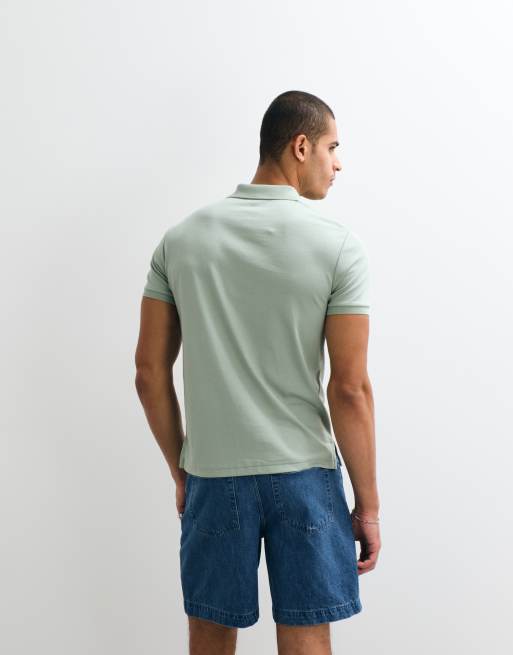 Polo Ralph Lauren - Polo ajusté en maille de coton pima à manches courtes - Vert clair, 4 de 5