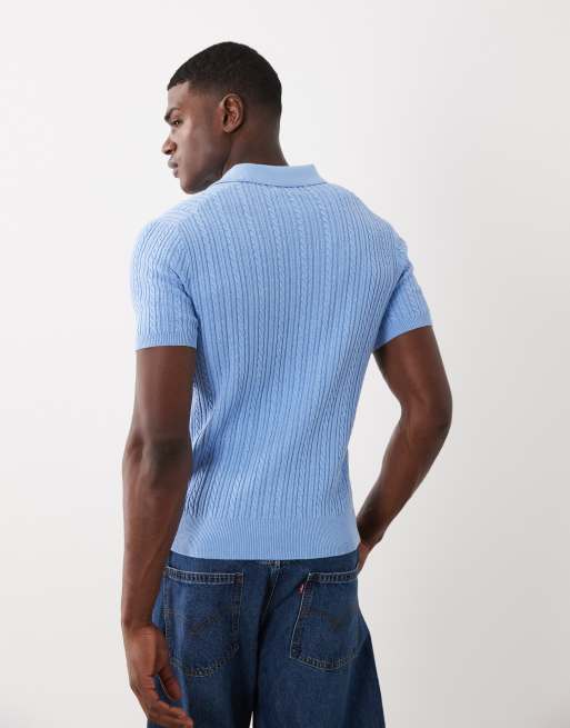 Polo Ralph Lauren - Polo azul con logo de icono de punto de algodón, 5 de 5