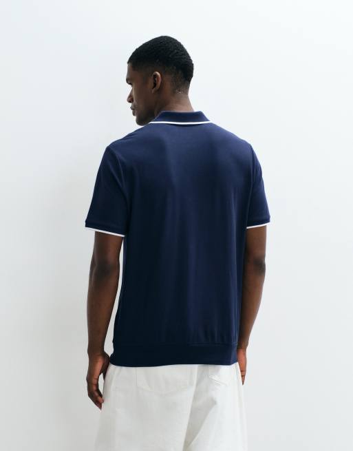 Polo Ralph Lauren - Polo classique en maille à demi-fermeture éclair - Bleu marine, 2 de 5