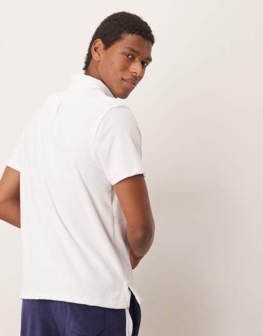 Polo Ralph Lauren - Polo coupe classique en coton éponge avec poche à logo - Blanc, 4 de 4