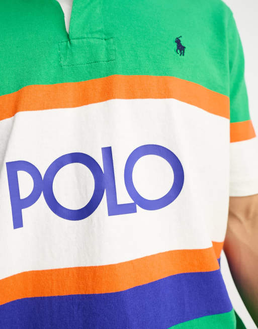 Polo Ralph Lauren Polo Ajuste droit Raye avec Details de Col et Details Manches en Polo Shirt (Men)