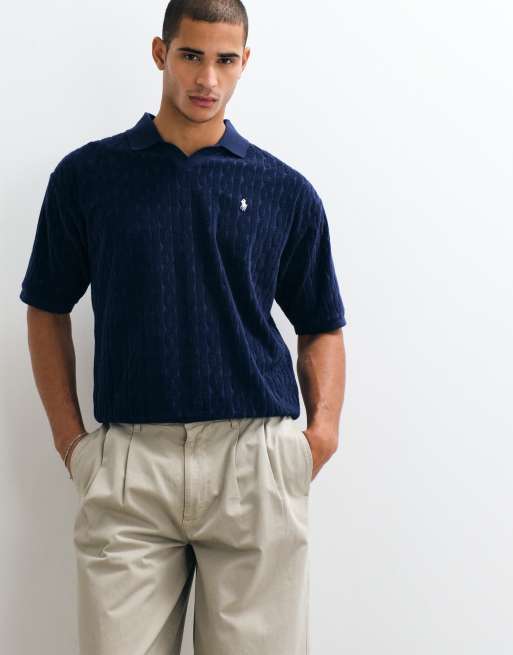 Polo Ralph Lauren - Polo décontracté à manches courtes en maille - Bleu marine, 3 de 5
