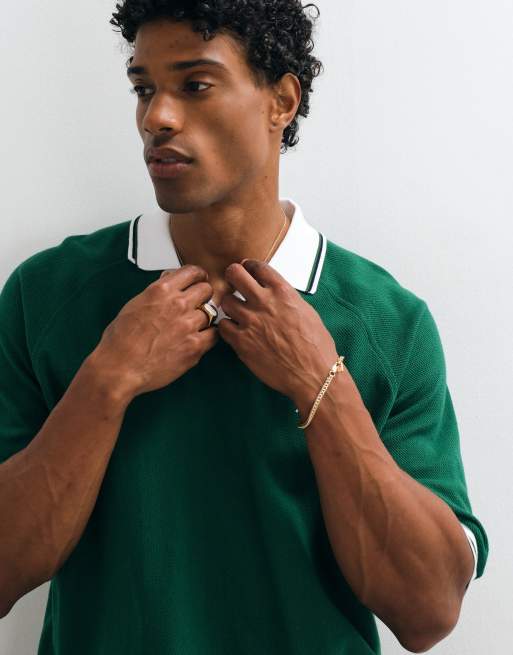 Polo Ralph Lauren - Polo décontracté en maille à manches courtes et logo emblématique - Vert, 4 de 5