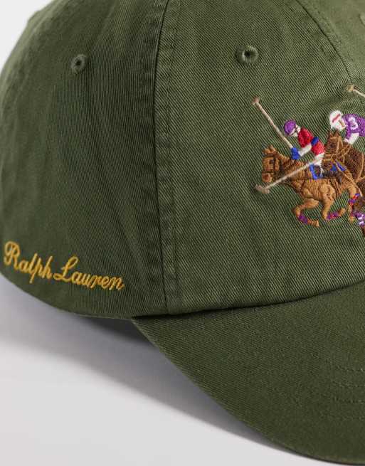 Polo Ralph Lauren polo graphic baseball cap in supply olive, 3 of 3